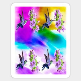 Hummingbirds-Precious Sticker